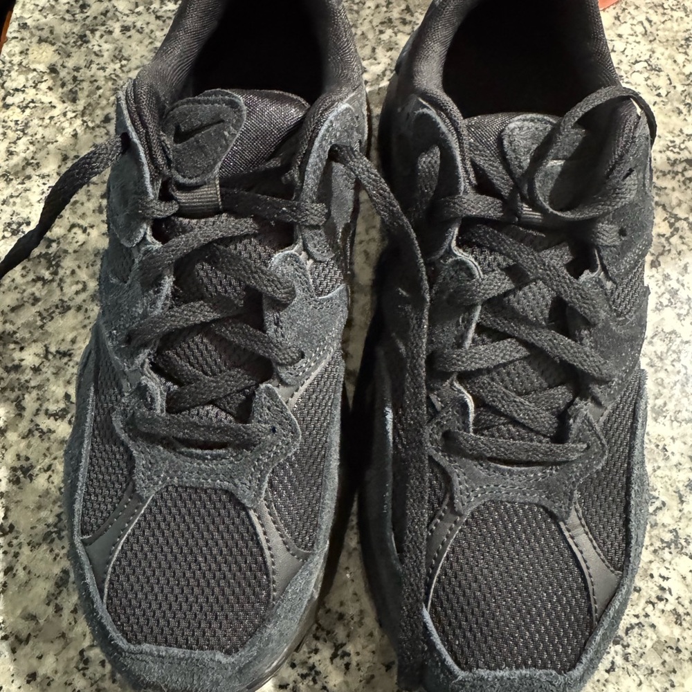 Nike Black Athletic Shoes with Mesh Upper